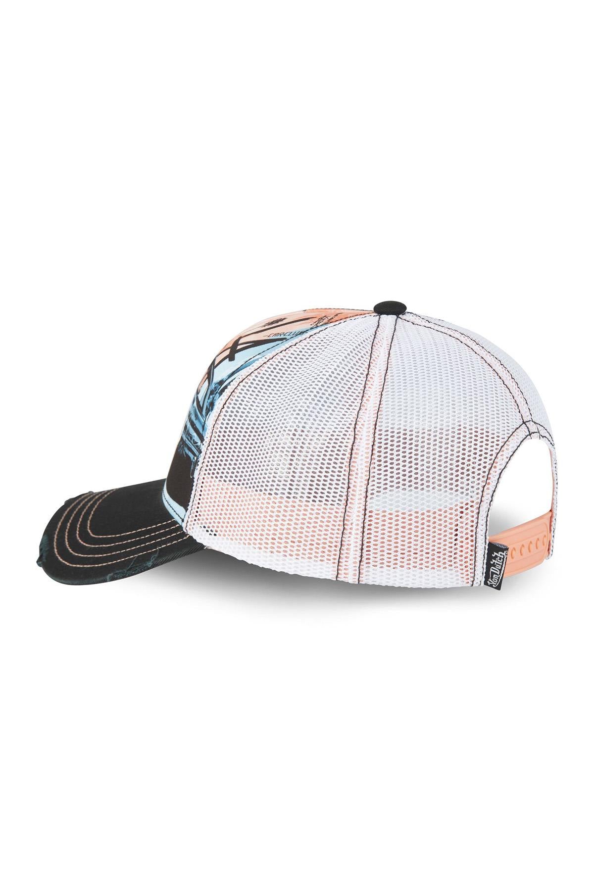 Trucker cap with white embroidered logo on Lowrider print design - Image n°3