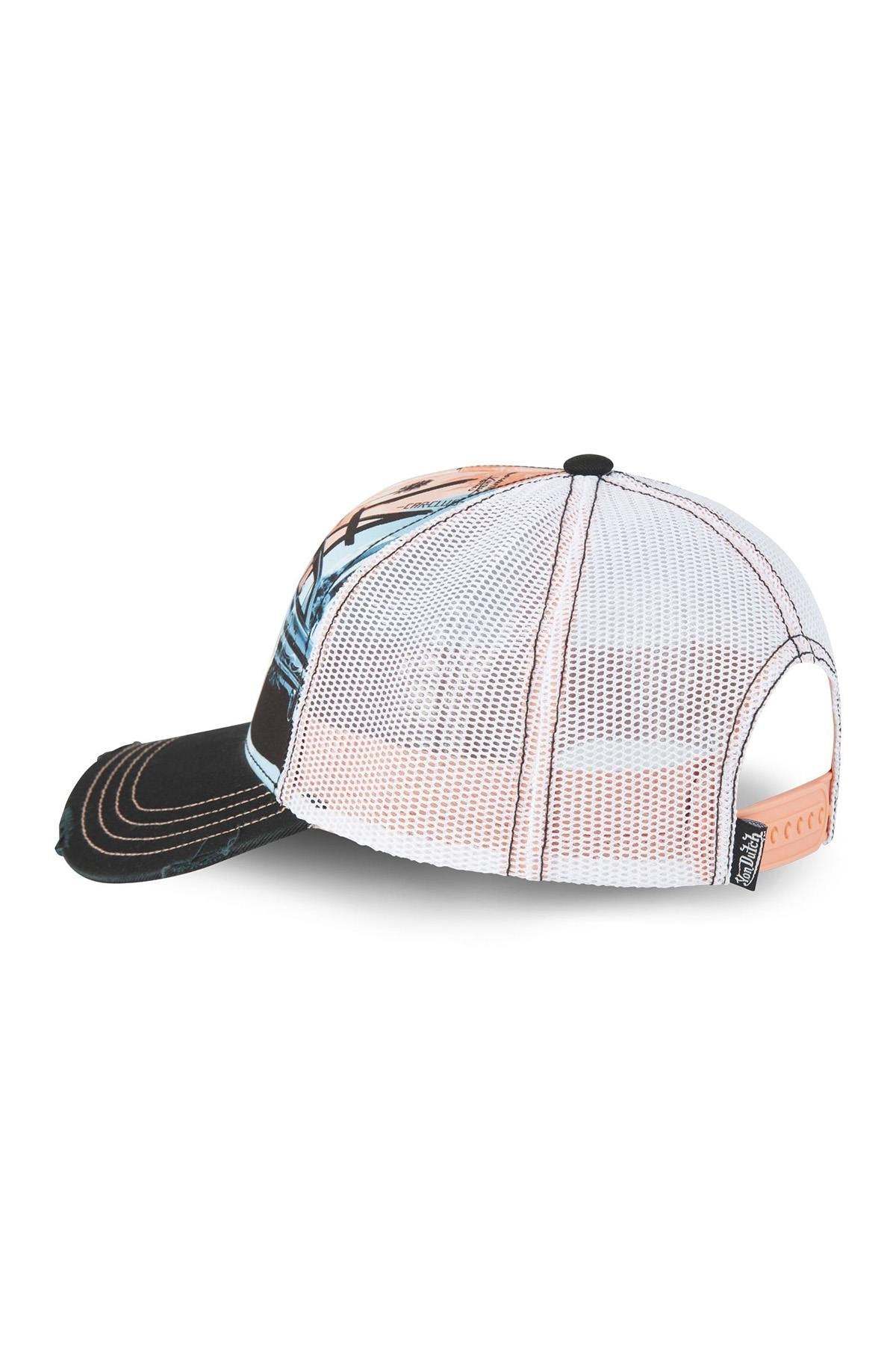 Trucker cap with white embroidered logo on Lowrider print design - Image n°3