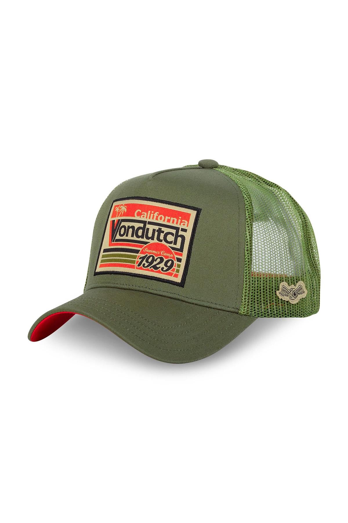 Green and orange vintage logo cap - Image n°1