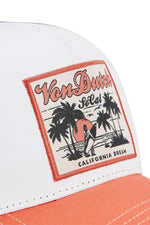 White, black and orange California logo cap - Image n°2