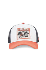 White, black and orange California logo cap - Image n°4