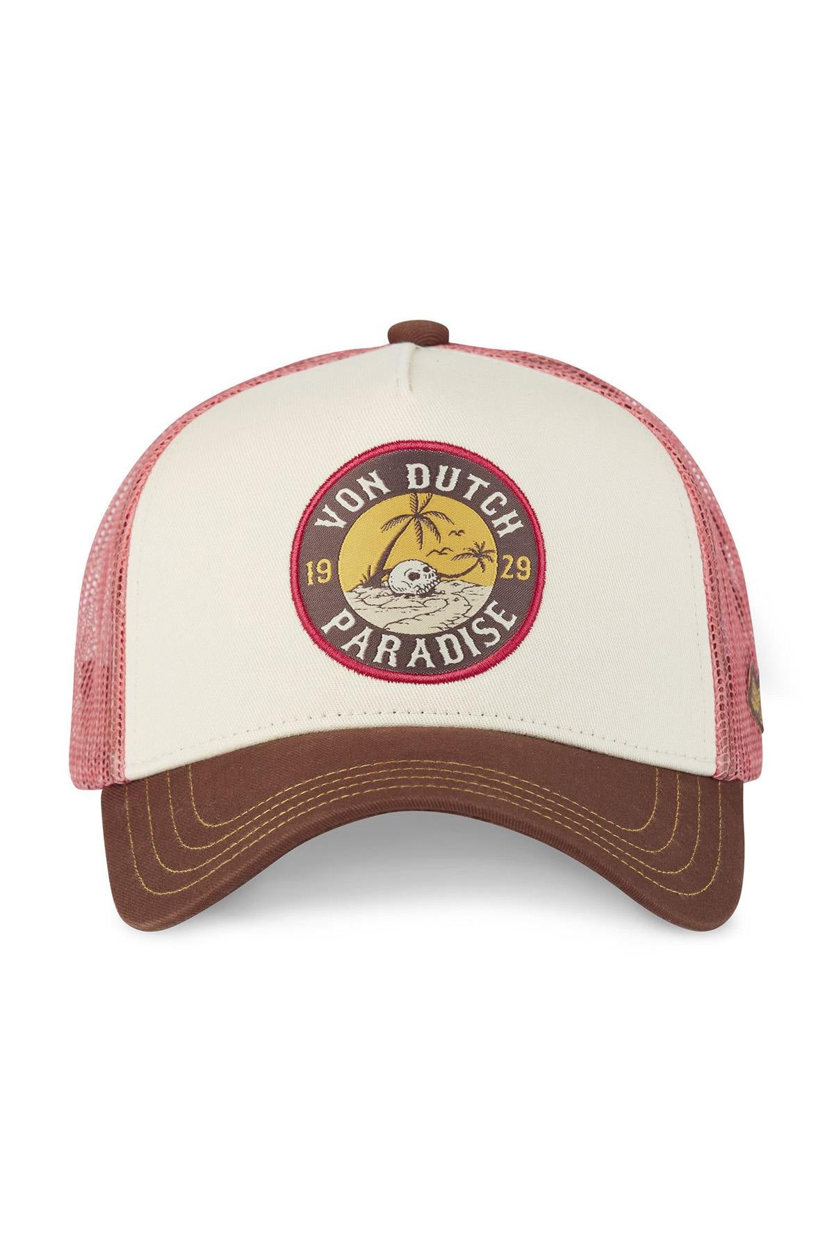 White and red cap with beach logo - Image n°4