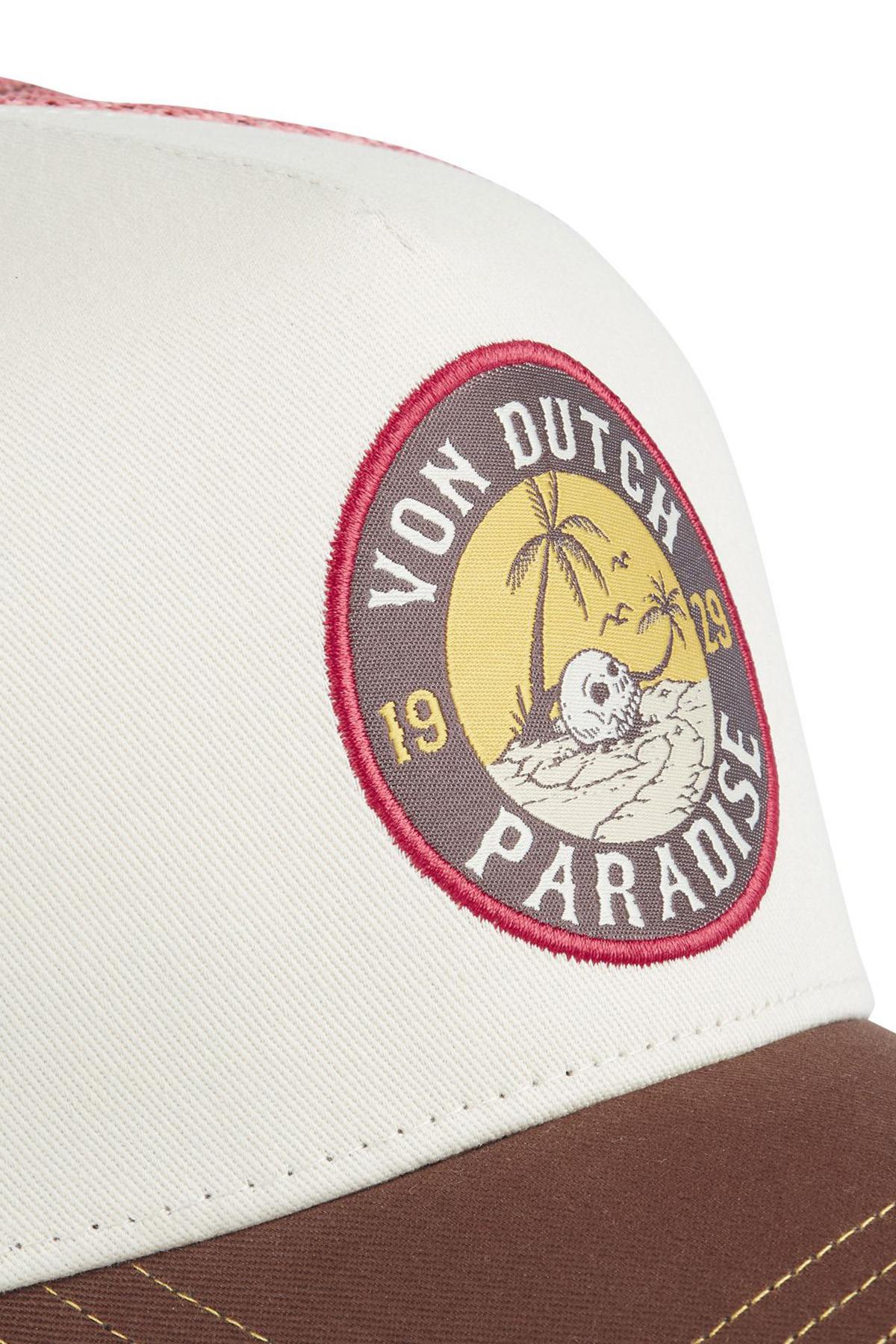 White and red cap with beach logo - Image n°2