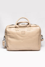 Steve McQueen Theme Ecru Leather Shoulder Bag - Image n°2