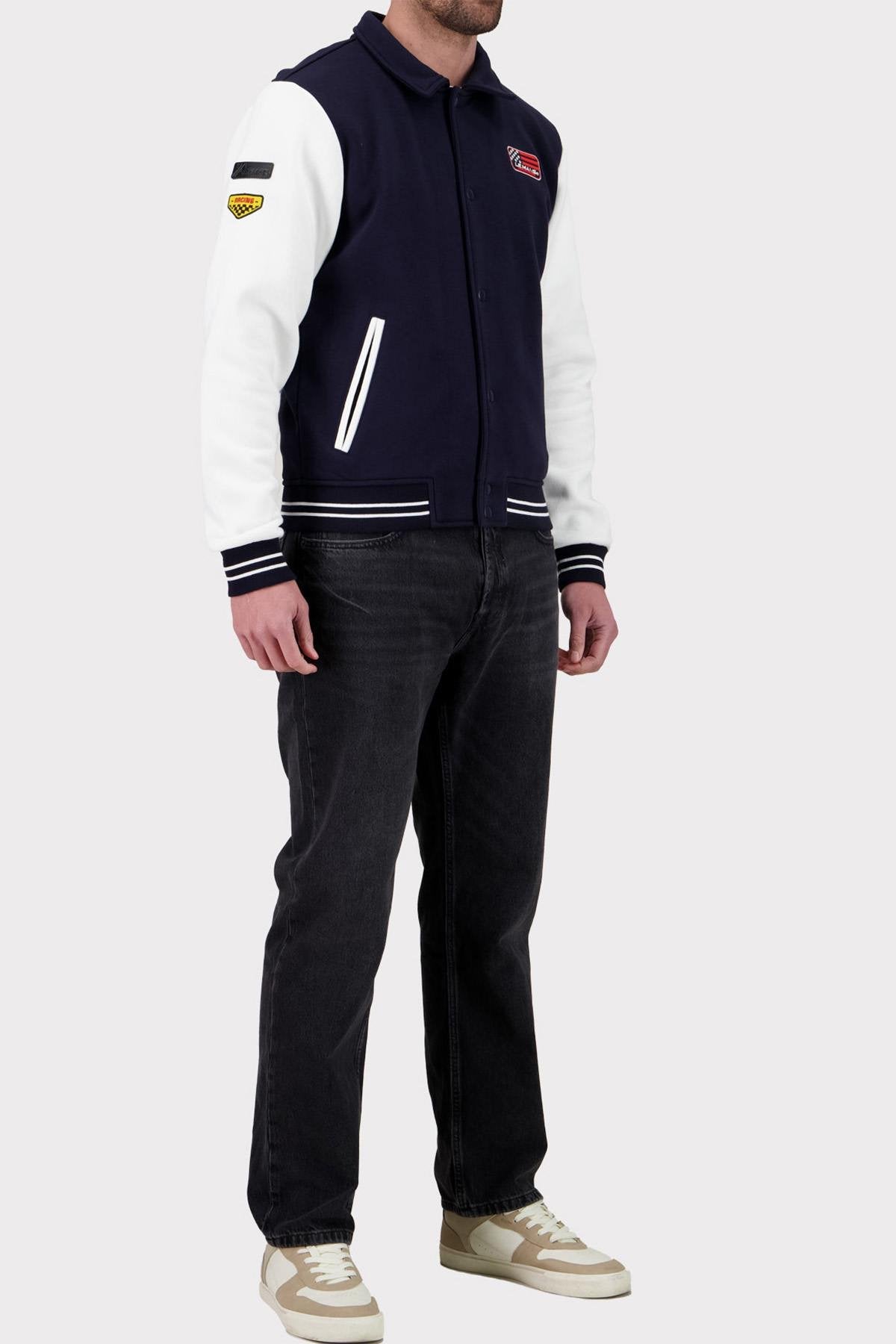 Steve McQueen Navy and White Teddy Jacket - Image n°6