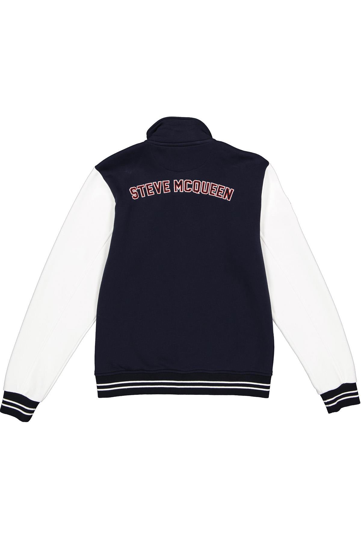 Steve McQueen Navy and White Teddy Jacket - Image n°5