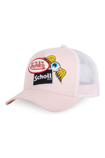Von Dutch Pale Pink Cap in Collaboration with Schott NYC, with Patches - Image n°1