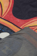 Cotton scarf with fire eye print - Image n°3