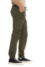 Khaki cotton cargo pants - Image n°5