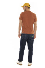 Terracotta T-shirt with motorcycle print - Image n°5