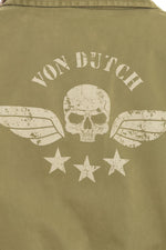 Women's military style khaki cotton jacket - Image n°5