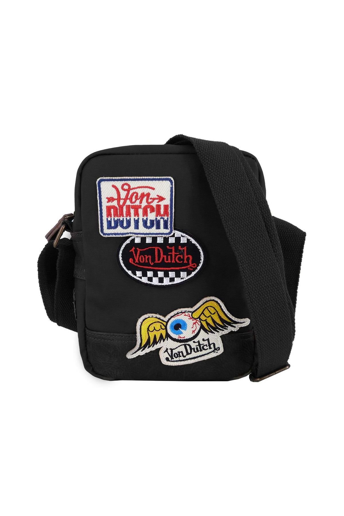 Black bag with patches - Image n°1