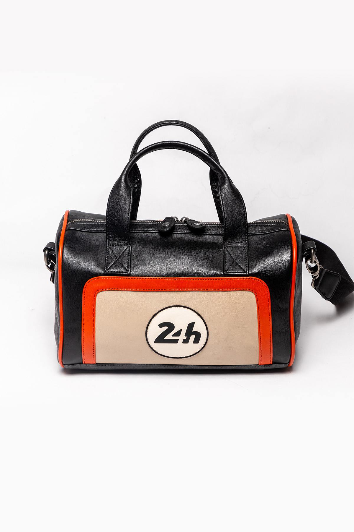 24H Le Mans tricolor leather handbag - Image n°1