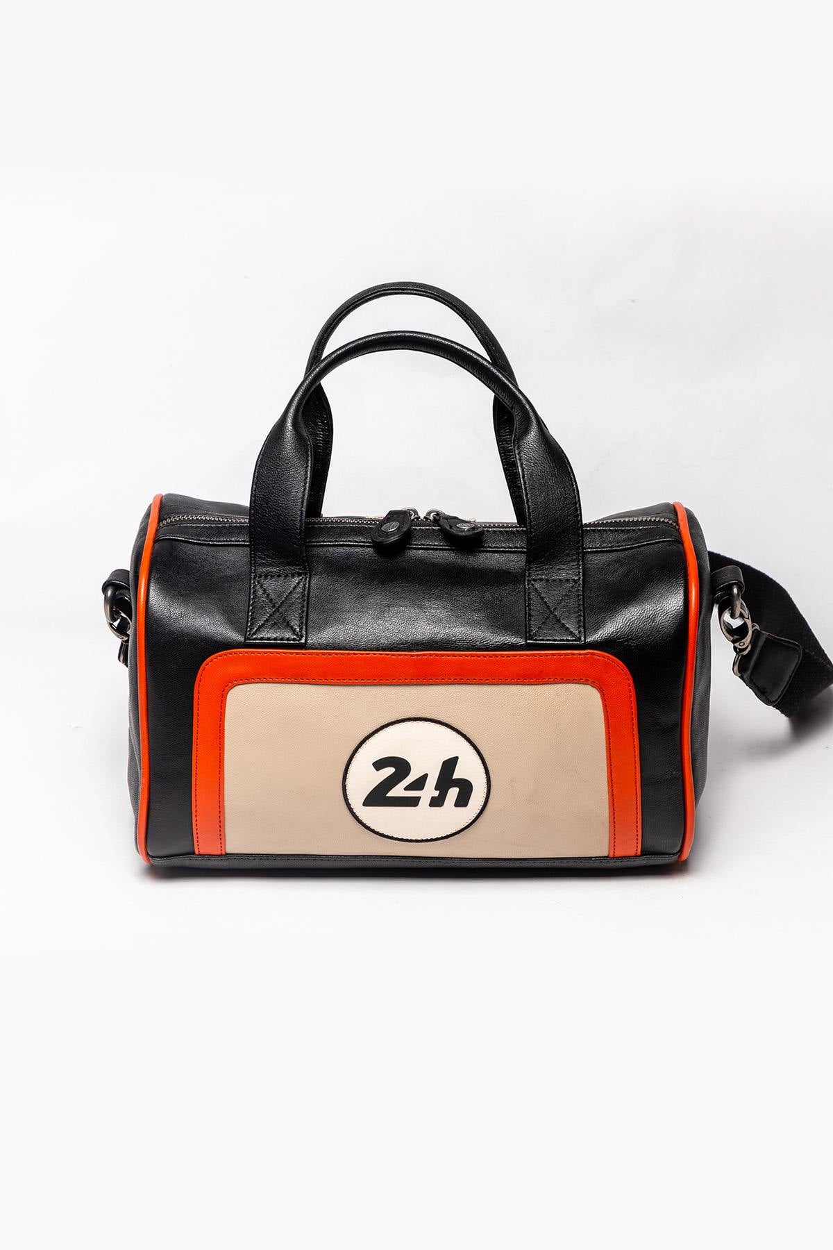 24H Le Mans tricolor leather handbag - Image n°1