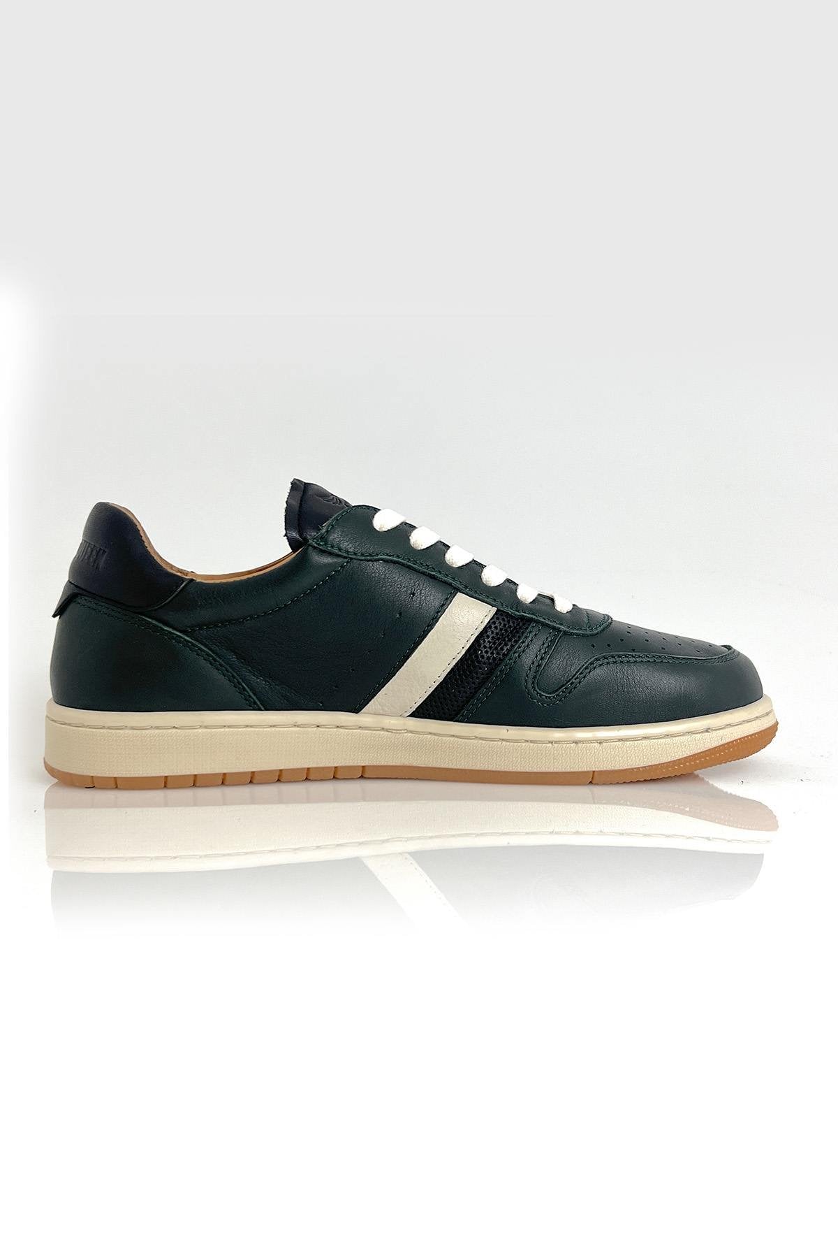 Steve McQueen green leather sneakers - Image n°4