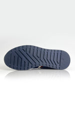 Royal blue leather racing sneakers - Image n°7