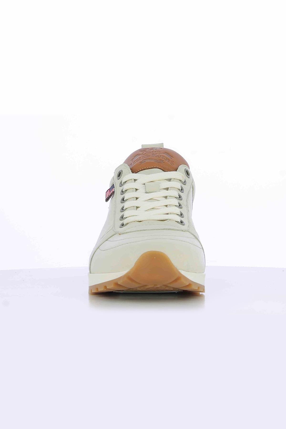 Shelby ecru leather sneakers - Image n°4