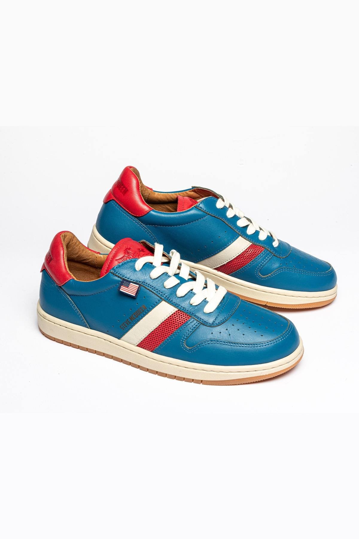 Steve McQueen ocean blue leather sneakers - Image n°1