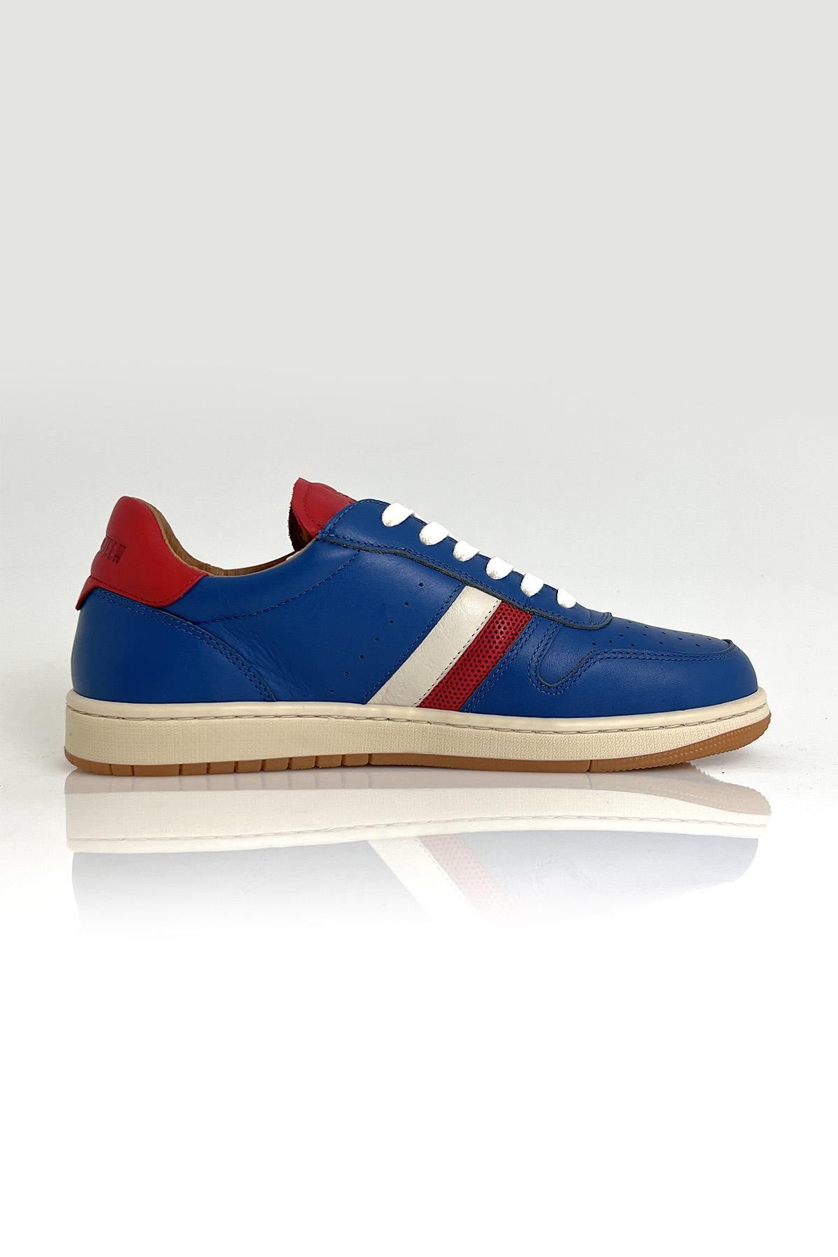 Steve McQueen ocean blue leather sneakers - Image n°3