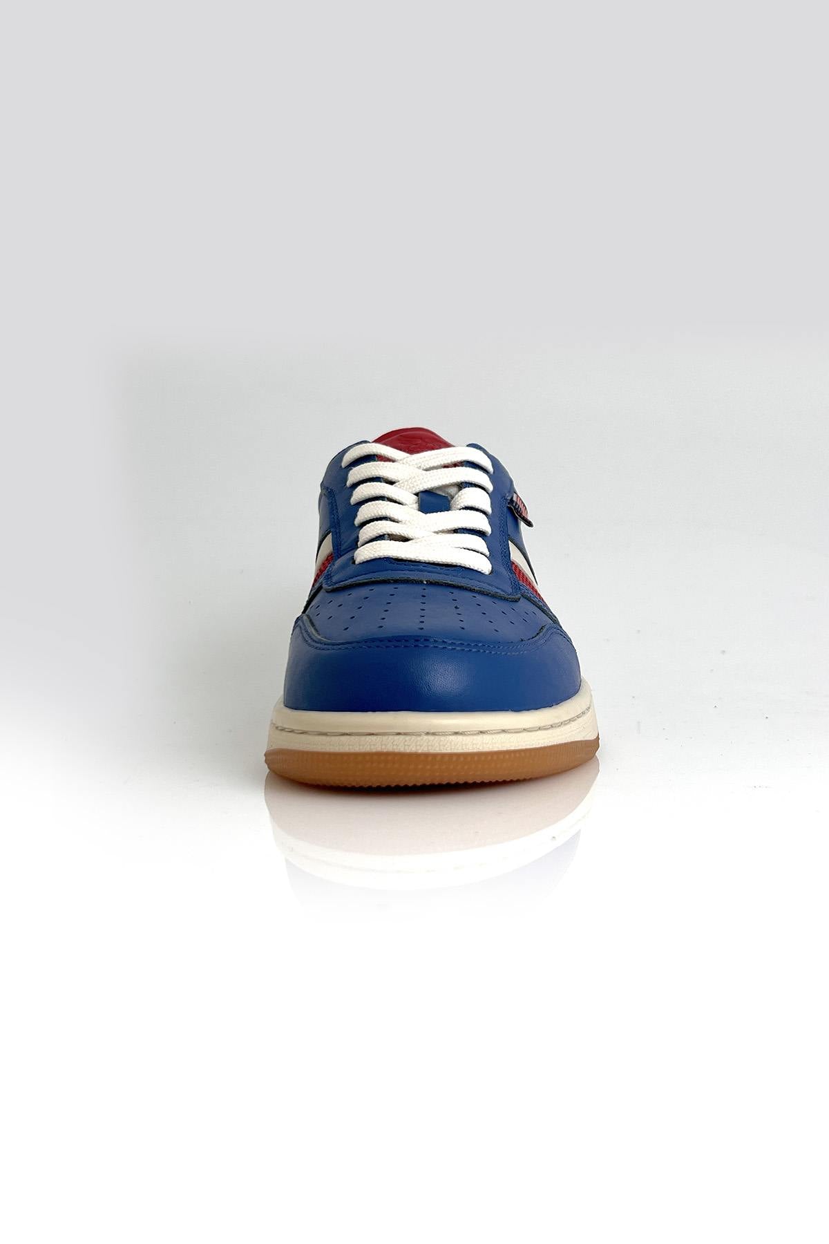 Steve McQueen ocean blue leather sneakers - Image n°5