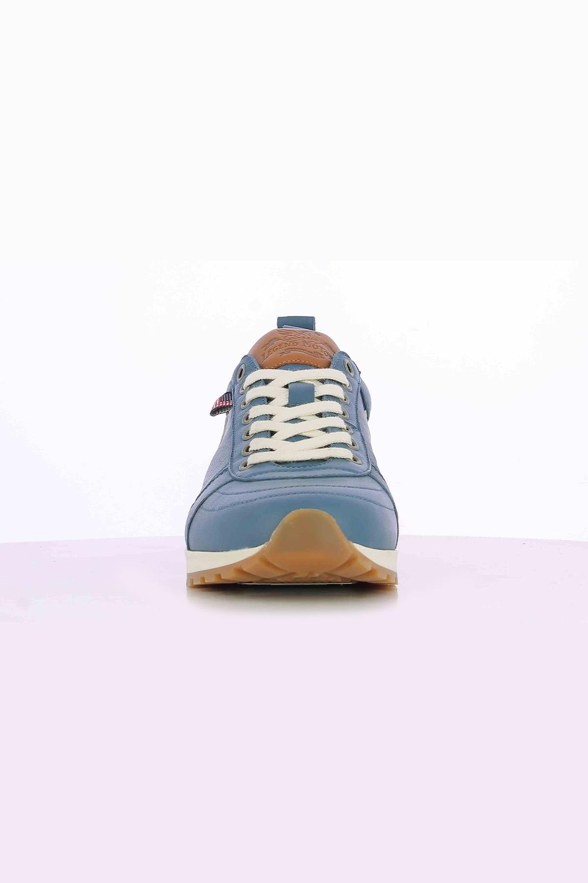 Carroll Shelby Blue Leather Sneakers - Image n°5