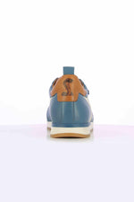 Carroll Shelby Blue Leather Sneakers - Image n°6