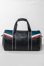 Alpine navy blue leather sports bag - Image n°10