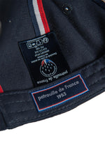 Navy blue cap with embroidered Patrouille de France badge - Image n°5