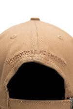 Dark beige cap with embroidered Patrouille de France badge - Image n°2