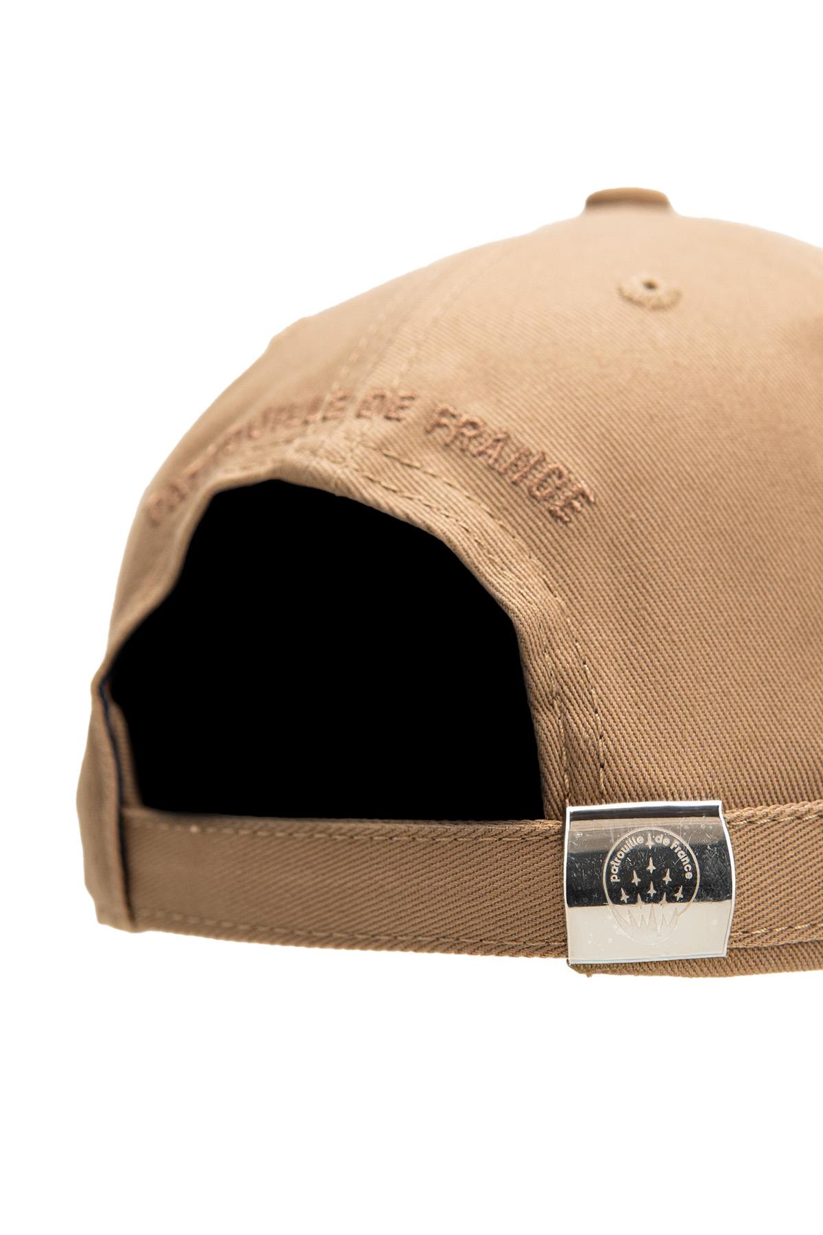 Dark beige cap with embroidered Patrouille de France badge - Image n°6