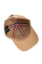 Dark beige cap with embroidered Patrouille de France badge - Image n°3