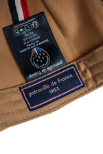 Dark beige cap with embroidered Patrouille de France badge - Image n°4
