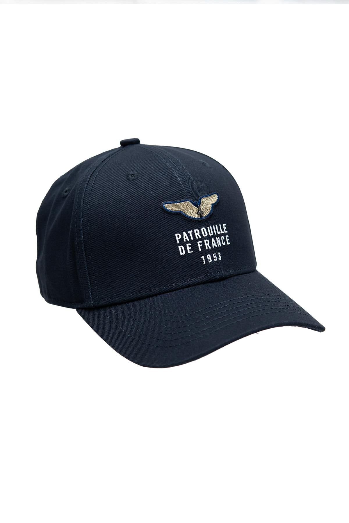 Navy blue Patrouille de France cap with winged logo - Image n°1