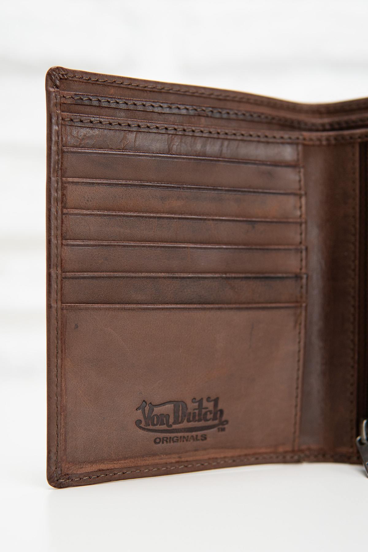 Von Dutch Brown Leather Wallet - Image n°4