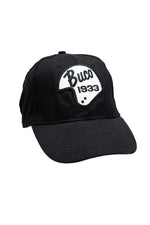 Black cap with white Buco helmet logo - Image n°1