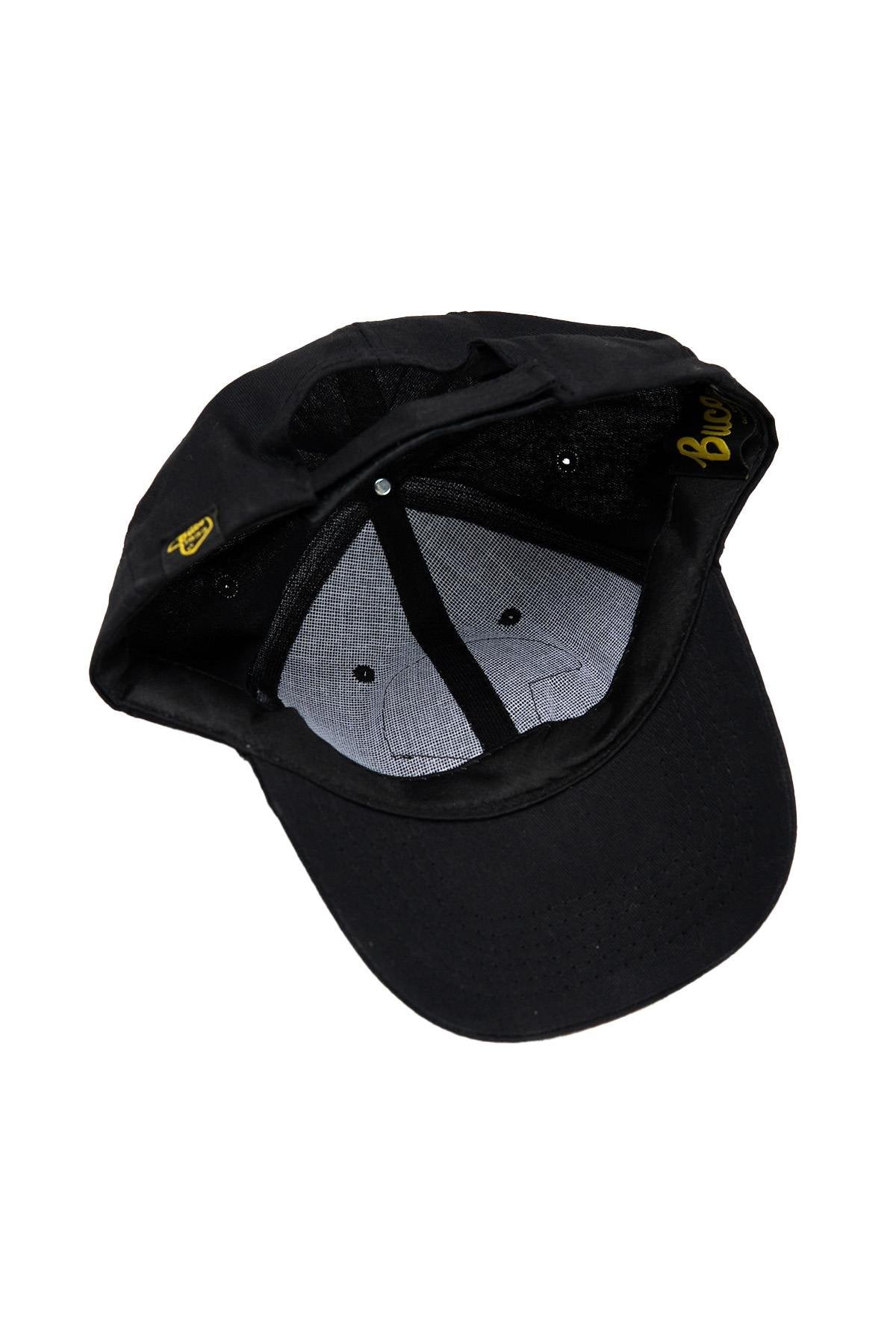 Black cap with white Buco helmet logo - Image n°3