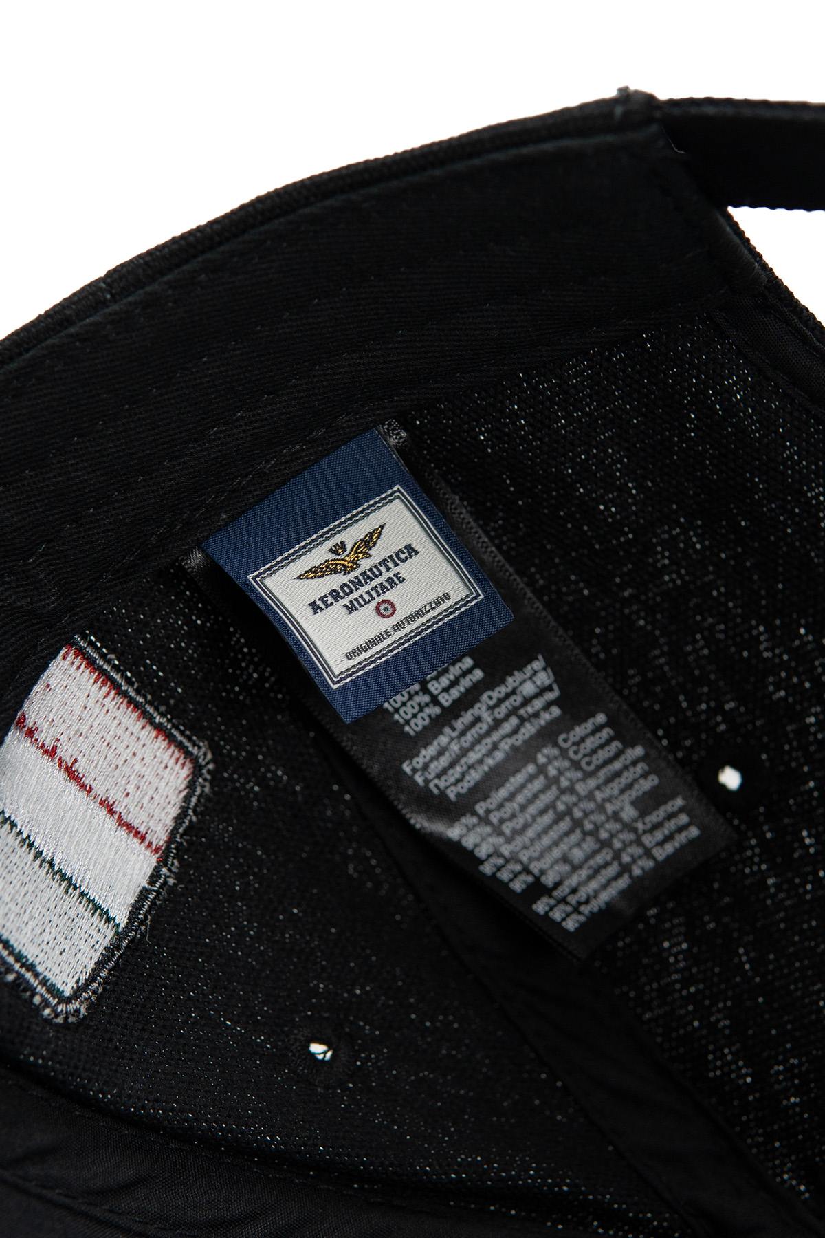 Black cap with Italian Air Force crest - Image n°5