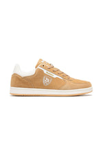 Beige suede leather sneakers - Image n°3