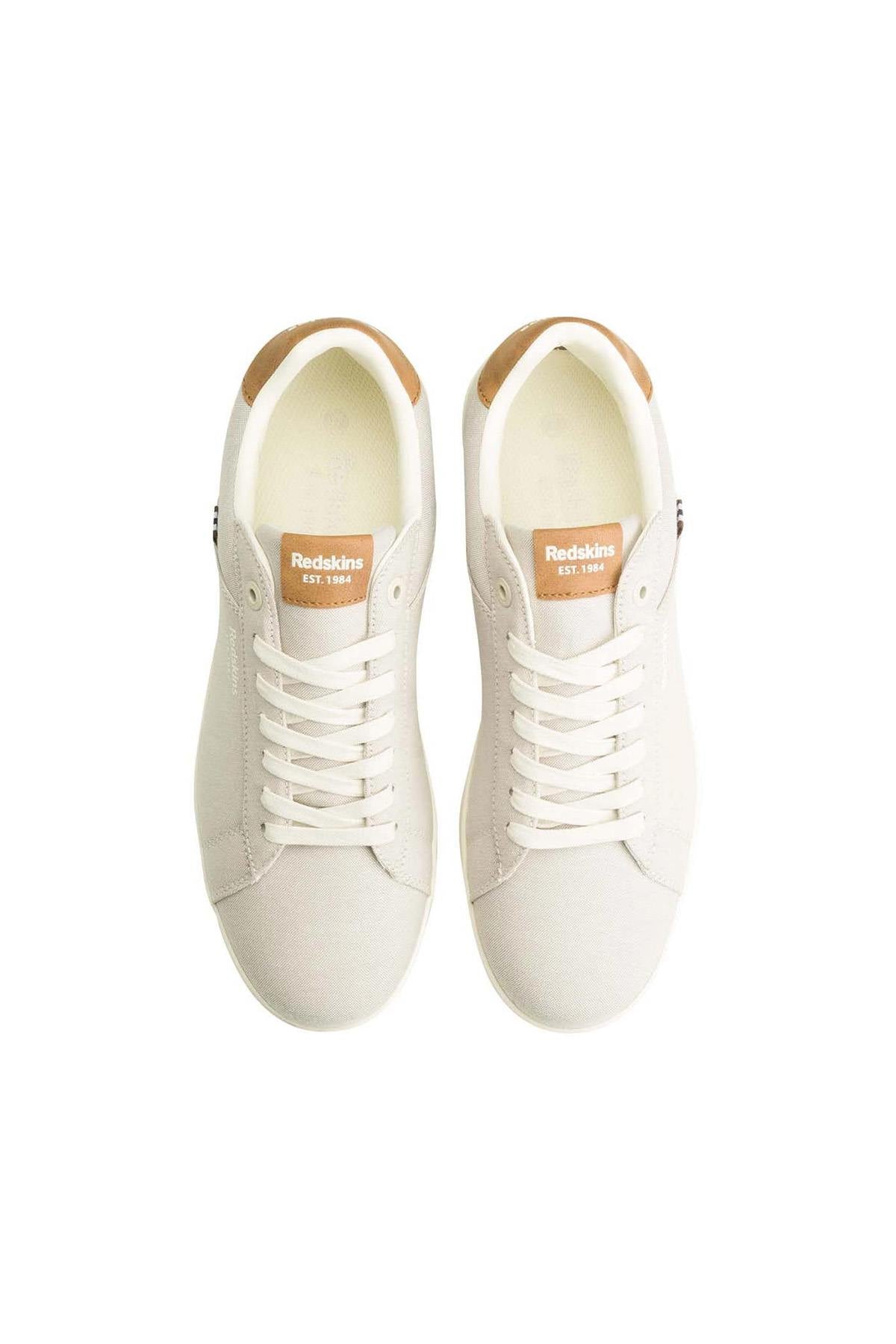 Canvas sneakers in shades of beige - Image n°4