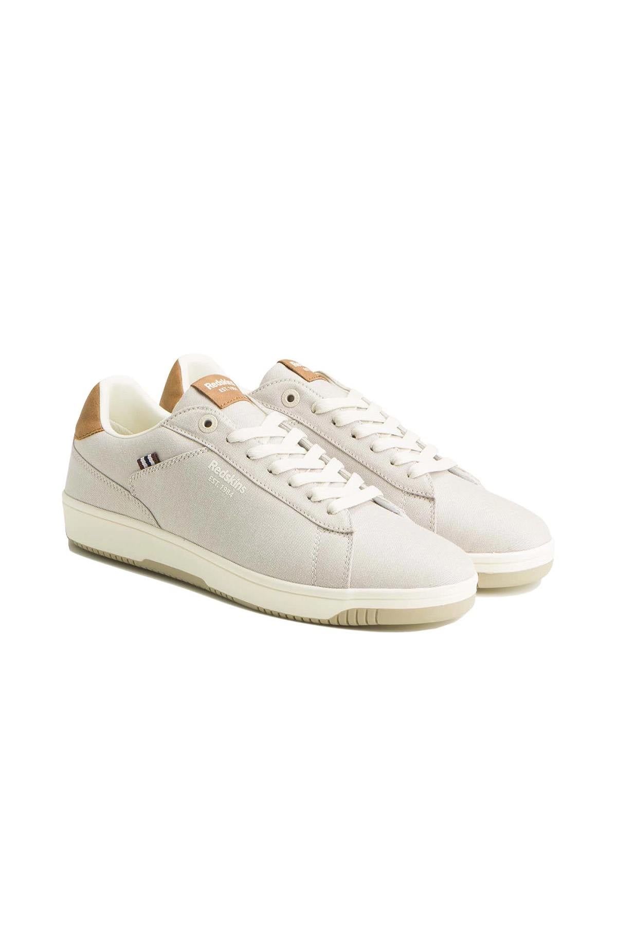 Canvas sneakers in shades of beige - Image n°1