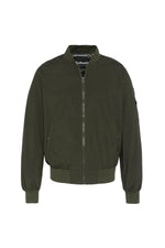 Khaki textile bomber jacket - Image n°1
