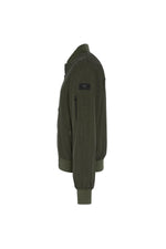 Khaki textile bomber jacket - Image n°4