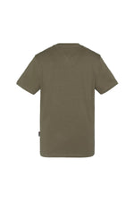 Organic cotton khaki cartoon illustration t-shirt - Image n°2