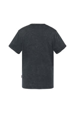 Navy blue cotton t-shirt with biker print - Image n°3