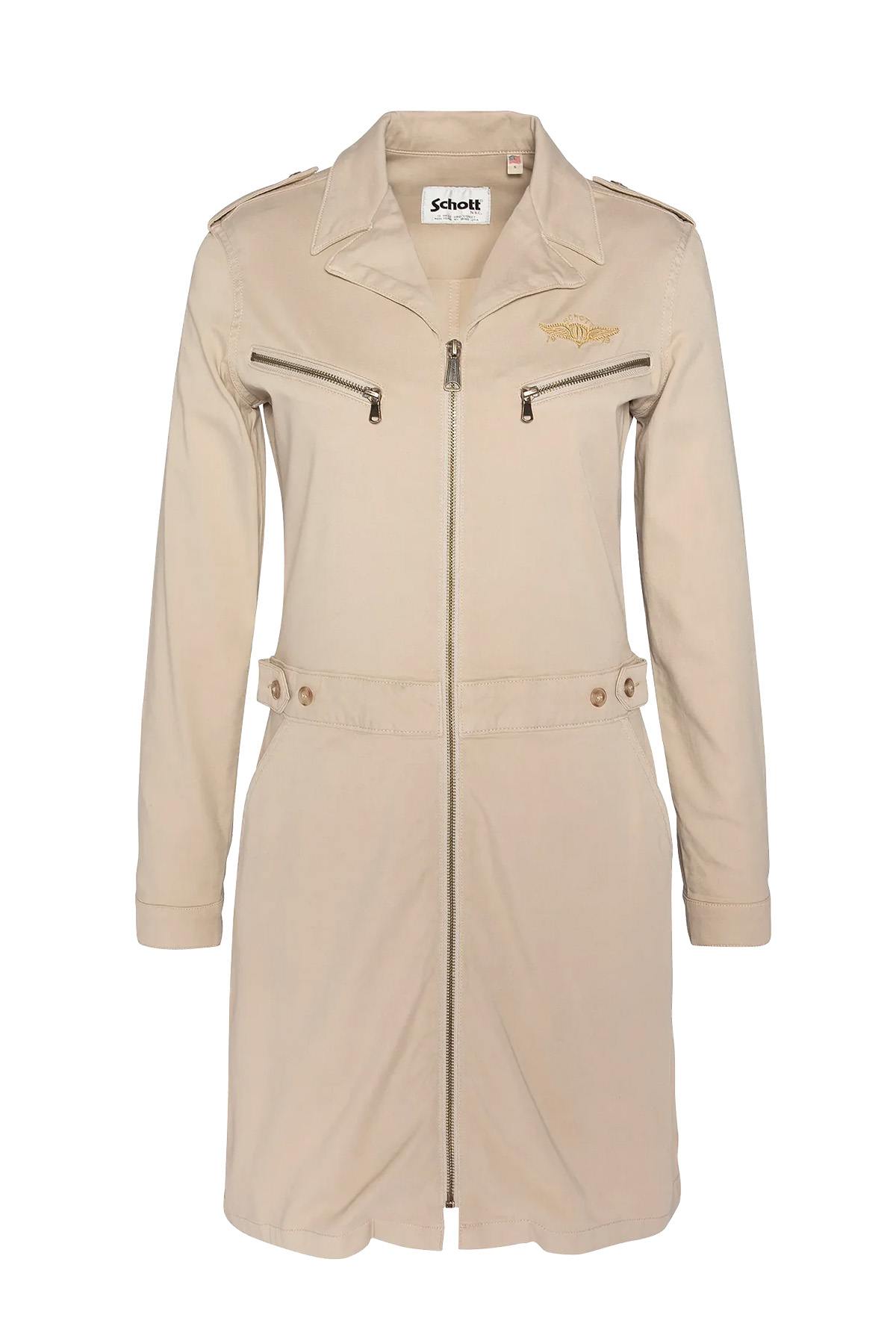 Vanilla-colored army dress - Image n°4