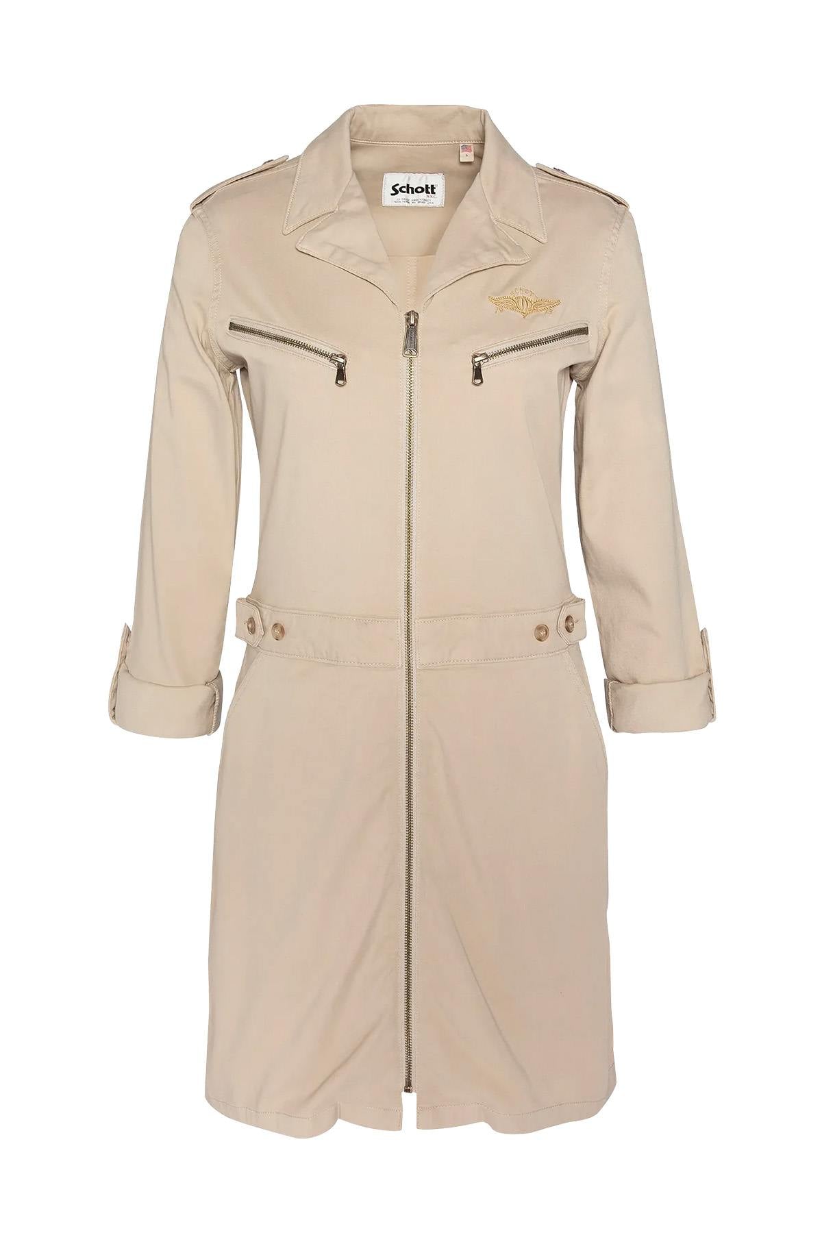 Vanilla-colored army dress - Image n°9