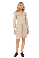 Vanilla-colored army dress - Image n°8