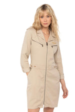 Vanilla-colored army dress - Image n°6