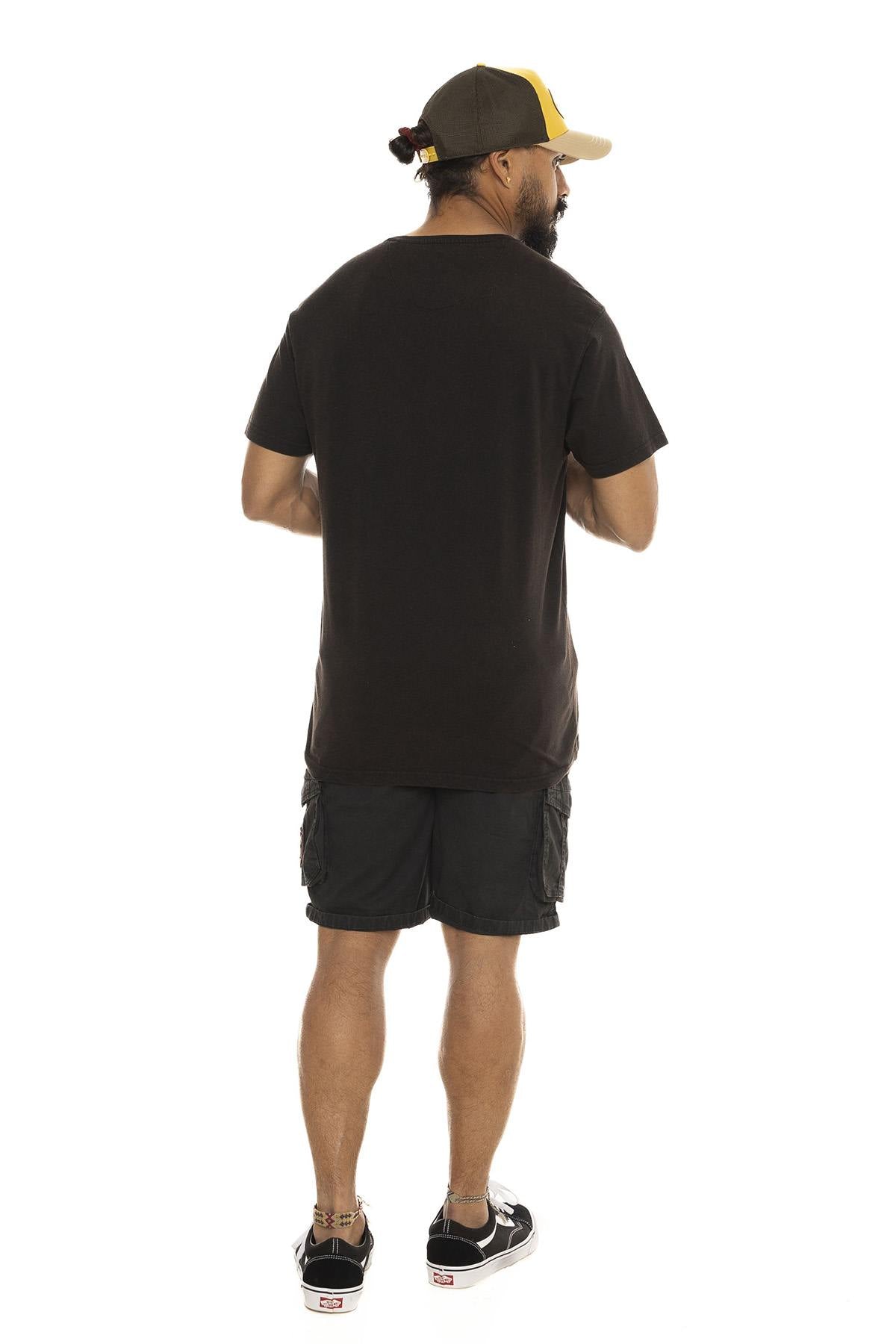 Black cotton muscle car theme t-shirt - Image n°3