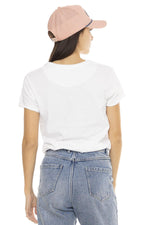 White t-shirt with motorcycle print - Image n°5